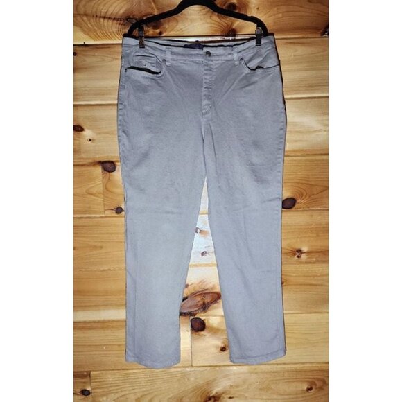 Gloria Vanderbilt Amanda Jeans in Tan Plus Size 16 - Picture 7 of 8